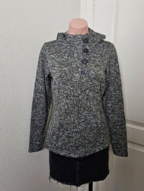 Columbia Marled Hooded Pullover - Gray/ Sz XS